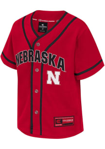 Colosseum Nebraska Cornhuskers Toddler Red Wordmark Football Jersey