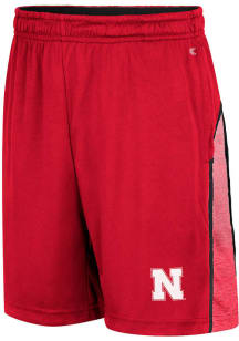 Colosseum Nebraska Cornhuskers Youth Red Primary logo Shorts