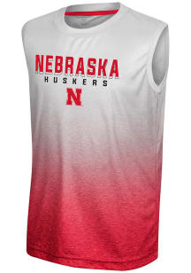 Colosseum Nebraska Cornhuskers Youth Red Primary logo Short Sleeve Tank Top