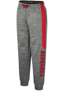 Colosseum Nebraska Cornhuskers Youth Grey Wordmark Shorts