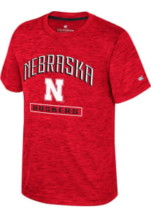 Colosseum Nebraska Cornhuskers Youth Red Primary Logo Short Sleeve T-Shirt