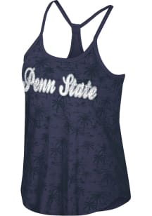 Colosseum Penn State Nittany Lions Womens Navy Blue Fiyero Reversible Tank Top