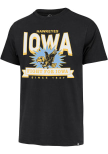 47 Iowa Hawkeyes Black Twelve Six Franklin Short Sleeve Fashion T Shirt