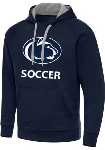 Antigua Penn State Nittany Lions Mens Navy Blue Soccer Victory Long Sleeve Hoodie