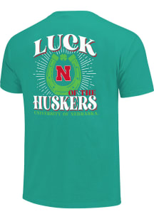 Nebraska Cornhuskers Kelly Green Luck Of The Team Short Sleeve T Shirt