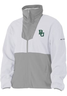 Columbia Baylor Bears Womens White Sequoia Light Weight Jacket