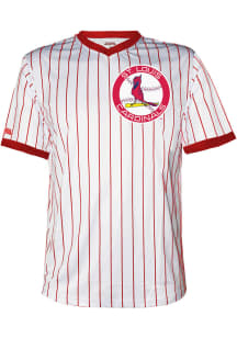 St Louis Cardinals Cooperstown Pinstripe Cooperstown Jersey - White