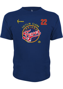 Caitlin Clark Indiana Fever Navy Blue Coin Short Sleeve Player T Shirt