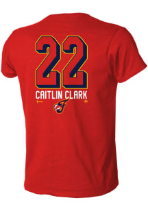 Caitlin Clark Indiana Fever Red N&N Short Sleeve Player T Shirt