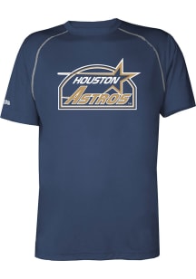 Houston Astros Navy Blue Coop Raglan Short Sleeve T Shirt