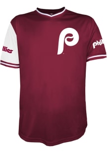 Philadelphia Phillies Coop Sublimated Cooperstown Jersey - Maroon