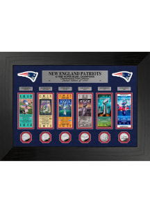 New England Patriots 6-Time Super Bowl Champions Deluxe Collection Plaque
