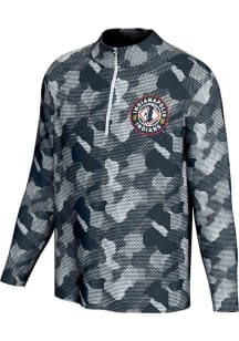 ProSphere Indianapolis Indians Mens Navy Blue Camo Long Sleeve Qtr Zip Pullover