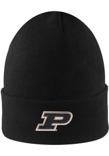LogoFit Purdue Boilermakers Black South Pole Mens Knit Hat