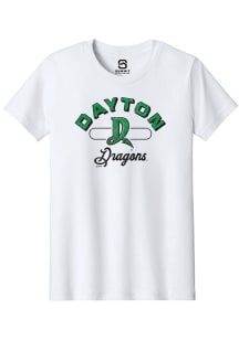 Summit Sportswear Dayton Dragons Youth White Vintage Arch Script Short Sleeve T-Shirt