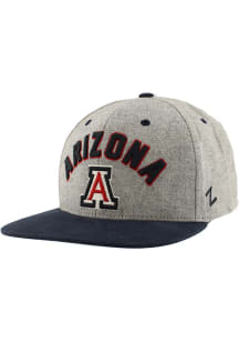 Zephyr Arizona Wildcats Grey Highcut Snap Mens Snapback Hat
