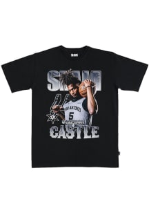 Stephon Castle San Antonio Spurs Black 261 Cover Remix Short Sleeve Fashion Player T Shirt