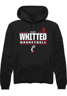 Paige Whitted Cincinnati Bearcats Mens Black NIL Stacked Box Player Hood