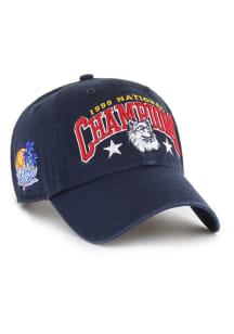 47 UConn Huskies Title Champ Clean Up Adjustable Hat - Navy Blue