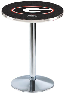 Georgia Bulldogs Chrome Round Base Pub Table
