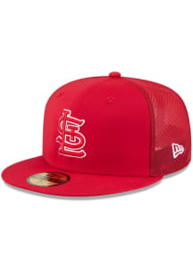 New Era St Louis Cardinals Mens Red 2026 MLB Batting Practice Fan Pack 59FIFTY Fitted Hat