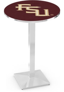 Florida State Seminoles Script Chrome Square Base Pub Table