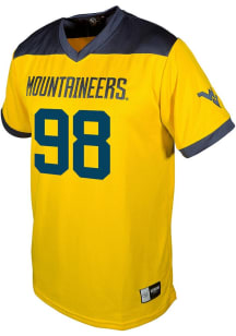 Brandon Caesar  Genuine Collective West Virginia Mountaineers Gold Football NIL Football Jersey