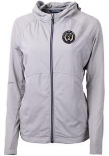 Cutter and Buck Philadelphia Union Womens Grey Adapt Eco Light Weight Jacket