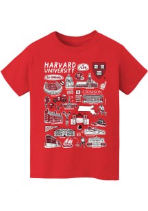 Vive La Fete Harvard Crimson Youth Crimson Impressions Short Sleeve T-Shirt
