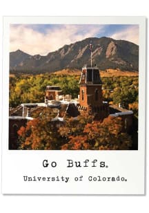 Colorado Buffaloes 3.5" Polaroid Rugged Stickers - Black