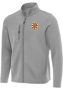 Antigua Boston Bruins Mens Ash Objection Light Weight Jacket