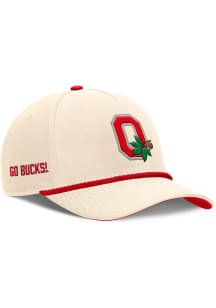 Nike Ohio State Buckeyes Vintage 5 Panel Rope Adjustable Hat - Natural