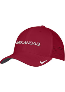 Nike Arkansas Razorbacks Mens Cardinal Sideline Aero Flex Hat