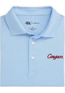 Onward Reserve Houston Cougars Mens Light Blue Scope Short Sleeve Fashion Polo