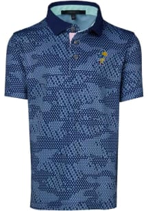 Greyson Kansas Jayhawks Youth Navy Blue Icon Camo Short Sleeve Polo Shirt