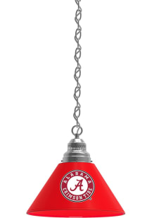 Alabama Crimson Tide Script Single Silver Billiard Lamp