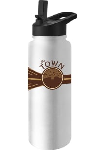 Golden State Warriors Primary 34oz Quencher Stainless Steel Bottle - White