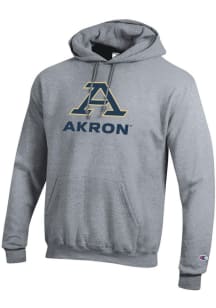 Champion Akron Zips Mens Grey Powerblend Long Sleeve Hoodie