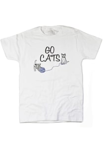 Kentucky White Go Cats Short Sleeve Fashion T Shirt