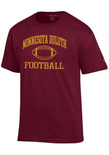 Champion UMD Bulldogs Maroon Football Jersey Short Sleeve T Shirt