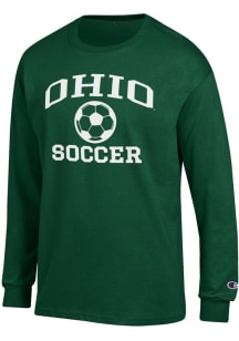 Champion Ohio Bobcats Green Soccer Icon Jersey Long Sleeve T Shirt