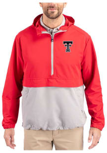 Cutter and Buck Texas Tech Red Raiders Mens Red Charter Eco Pullover Jackets