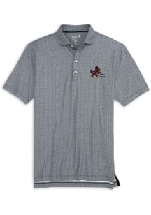 Johnnie O Iowa State Cyclones Mens Black Hinson Vault CY Short Sleeve Fashion Polo