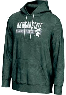 ProSphere Michigan State Spartans Mens Green Class of 2027 Long Sleeve Hoodie