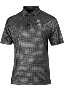 Columbia South Carolina Gamecocks Mens Black Club Master Short Sleeve Polo