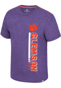 Colosseum Clemson Tigers Purple Gom Jabbar Short Sleeve T Shirt