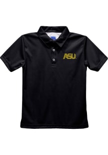 Vive La Fete Alabama State Hornets Youth Black Team Short Sleeve Polo Shirt