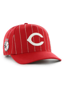 47 Cincinnati Reds Rawlings Pin Stripe Hitch Adjustable Hat - Red