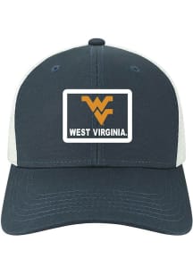 West Virginia Mountaineers Navy Blue Mid Pro Trucker Youth Adjustable Hat