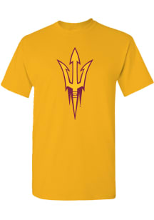 Summit Sportswear Arizona State Sun Devils Gold Primary Logo Short Sleeve T Shirt